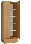 Mid.you Aktenschrank, Buche, Holzwerkstoff, 3 F&auml;cher, 1 Schublade(n)...