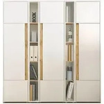 Furn.Design Aktenschrank, Wei&szlig;, Eiche Wotan, Kunststoff, Nachbildung,Eiche,...