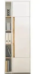 Furn.Design Aktenschrank, Wei&szlig;, Eiche Wotan, Kunststoff, Nachbildung,Eiche,...