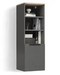 Livinity&reg; Universalschrank, Anthrazit, Sonoma Eiche, Holzwerkstoff, 4 F&auml;cher,