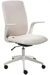 Beliani B&uuml;rostuhl, Beige, Wei&szlig;, Textil, 62x100x58 cm, Arbeitszimmer,...