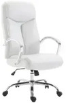 CLP Drehstuhl, Wei&szlig;, Metall, 65x115x73 cm, Arbeitszimmer, B&uuml;rost&uuml;hle, Drehst&uuml;hle