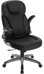 Woltu Chefsessel, Schwarz, Kunststoff, Drehkreuz, 72x114.5x78 cm, Arbeitszimmer,