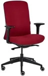 Beliani B&uuml;rostuhl, Dunkelrot, Rot, Schwarz, Textil, 60x98x65 cm, Arbeitszimmer,