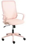 Beliani B&uuml;rostuhl, Pink, Textil, 60x98x60 cm, Arbeitszimmer, B&uuml;rost&uuml;hle,