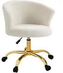 Vinsetto Schreibtischstuhl, Wei&szlig;, Metall, 56x76x58 cm, Arbeitszimmer,...