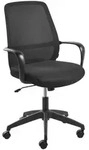 Beliani B&uuml;rostuhl, Schwarz, Textil, 60x96x60 cm, Arbeitszimmer, B&uuml;rost&uuml;hle,