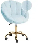 Beliani Schreibtischstuhl, Hellblau, Textil, 66x81x39 cm, Arbeitszimmer,