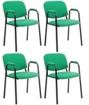CLP Besucherstuhl, Gr&uuml;n, Metall, 53x79x55 cm, Arbeitszimmer, Besucherst&uuml;hle