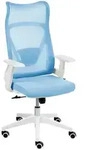 Beliani B&uuml;rostuhl, Hellblau, Textil, 50x113x66 cm, Arbeitszimmer, B&uuml;rost&uuml;hle,