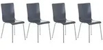 CLP Besucherstuhl, Grau, Metall, 43x87x47 cm, Arbeitszimmer, Besucherst&uuml;hle