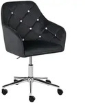 Beliani Schreibtischstuhl, Schwarz, Textil, 60x85x60 cm, Arbeitszimmer,...