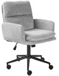 Beliani B&uuml;rostuhl, Hellgrau, Textil, 58x86x58 cm, Arbeitszimmer, B&uuml;rost&uuml;hle,