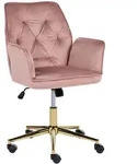 Beliani Schreibtischstuhl, Pink, Textil, 60x87x60 cm, Arbeitszimmer,...