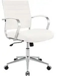 CLP Drehstuhl, Wei&szlig;, Metall, 57x90x62 cm, Arbeitszimmer, B&uuml;rost&uuml;hle,...