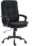 Homcom B&uuml;rostuhl, Schwarz, Metall, 1-Sitzer, 63x112x70 cm, Arbeitszimmer,