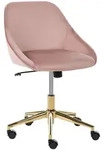 Beliani Schreibtischstuhl, Pink, Textil, 54x77x54 cm, Arbeitszimmer,...
