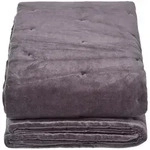 Homescapes Samt-Kuscheldecke, Dunkelgrau, Textil, Uni, Rechteckig, 150x200 cm,
