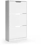 Vicco Schuhkipper, Wei&szlig;, Holzwerkstoff, Rechteckig, 59x111.5x22 cm, Garderobe,