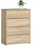 Akord Schuhschrank, Sonoma Eiche, Holzwerkstoff, Nachbildung, Holz Optik, 4...