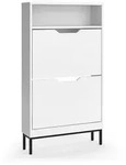 Vicco Schuhkipper, Wei&szlig;, Holzwerkstoff, 1 F&auml;cher, Rechteckig, 59x105.5x17 cm,