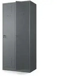 Muralo Mehrzweckschrank, Anthrazit, Metall, 80x180x50 cm, Garderobe,