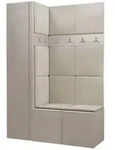 Mirjan24 Garderoben-Set, Kaschmir, Beige, Kunststoff, 124x186x46 cm, Garderobe,