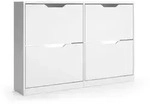 Vicco Schuhkipper, Wei&szlig;, Holzwerkstoff, Rechteckig, 116x77x22 cm, Garderobe,