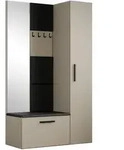 Masseno Garderobenschrank, Kaschmir, Holzwerkstoff, 5 F&auml;cher, 120.6x204x40 cm,