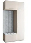 Masseno Garderobenschrank, Kaschmir, Hellgrau, Holzwerkstoff, 5 F&auml;cher,...