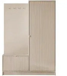 Mirjan24 Garderobe, Sand, Kunststoff, Rechteckig, 120x180x40 cm, Garderobe,