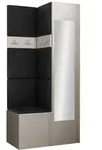 Mirjan24 Garderoben-Set, Kaschmir, Schwarz, Kunststoff, 82x186x46 cm, Garderobe,