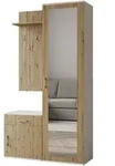 Masseno Garderobenschrank, Hellbraun, Holzwerkstoff, 4 F&auml;cher, 1 Schubladen,