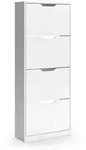 Vicco Schuhkipper, Wei&szlig;, Holzwerkstoff, Rechteckig, 59x146x22 cm, Garderobe,