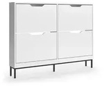 Vicco Schuhkipper, Wei&szlig;, Holzwerkstoff, 4 Schubladen, Rechteckig, 116x88.5x17...