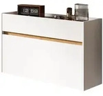 Inn.Furn Schuhkipper, Wei&szlig;, Eiche Artisan, Holzwerkstoff, Nachbildung,Eiche,...
