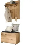 Furn.Design Garderoben-Set, Eiche, Kunststoff, Nachbildung,Eiche, Uni, Holz...