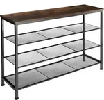 tectake Schuhregal, Rost, Metall, Rechteckig, 100x72.5x30.5 cm, Garderobe,