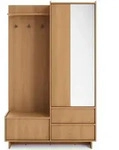 Selsey Kleiderschrank, Eiche, Holzwerkstoff, 2 F&auml;cher, 2 Schubladen,...