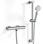 Duscharmatur, Silber, Metall, 30x10.5x61.5 cm, Badezimmer, Waschbecken &...
