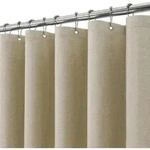Duschvorhang, Beige, Textil, 182x244 cm, Badtextilien, Duschvorh&auml;nge