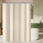Duschvorhang, Beige, Textil, 170x200 cm, Badtextilien, Duschvorh&auml;nge