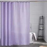 Duschvorhang, Flieder, Textil, 180x200 cm, Badtextilien, Duschvorh&auml;nge