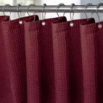 Duschvorhang, Bordeaux, Textil, 182x244 cm, Badtextilien, Duschvorh&auml;nge