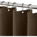 Duschvorhang, Braun, Textil, 92x182 cm, Badtextilien, Duschvorh&auml;nge