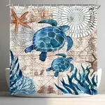 Duschvorhang, Mehrfarbig, Textil, 120x200 cm, Badtextilien, Duschvorh&auml;nge