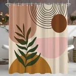 Duschvorhang, Mehrfarbig, Textil, 180x200 cm, Badtextilien, Duschvorh&auml;nge
