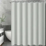 Duschvorhang, Grau, Textil, 100x200 cm, Badtextilien, Duschvorh&auml;nge