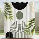 Duschvorhang, Mehrfarbig, Textil, 120x200 cm, Badtextilien, Duschvorh&auml;nge