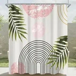 Duschvorhang, Mehrfarbig, Textil, 180x200 cm, Badtextilien, Duschvorh&auml;nge